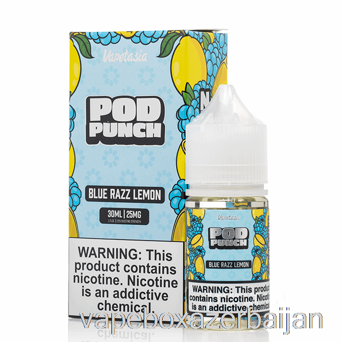 Vape Azerbaijan Blue Razz Lemon - Vapetasia POD PUNCH Salts - 30mL 50mg